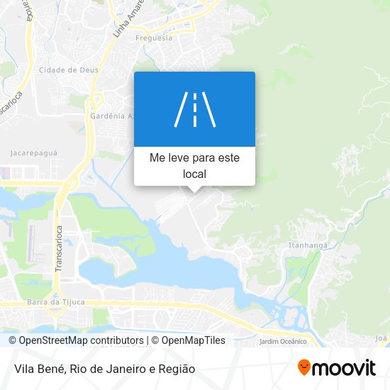 Vila Bené mapa
