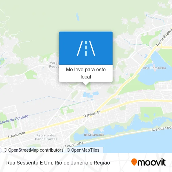 Rua Sessenta E Um mapa