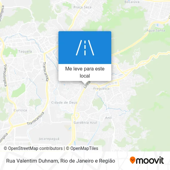 Rua Valentim Duhnam mapa
