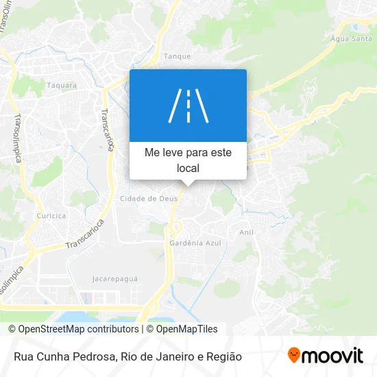 Rua Cunha Pedrosa mapa
