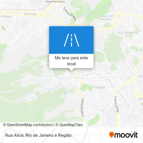 Rua Alice mapa