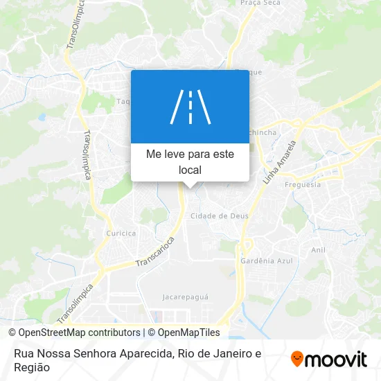 Rua Nossa Senhora Aparecida mapa