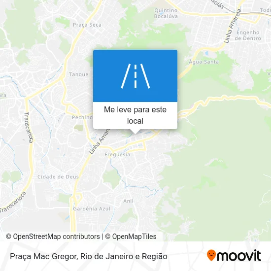 Praça Mac Gregor mapa