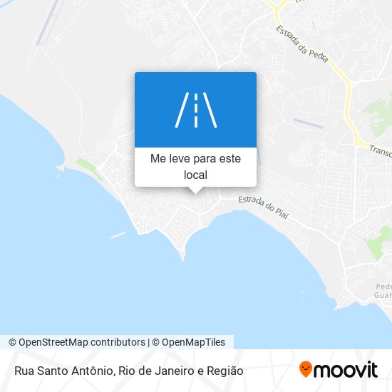 Rua Santo Antônio mapa