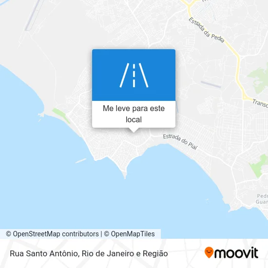 Rua Santo Antônio mapa