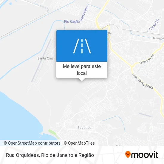 Rua Orquídeas mapa