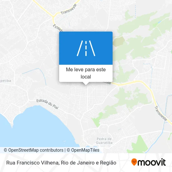 Rua Francisco Vilhena mapa
