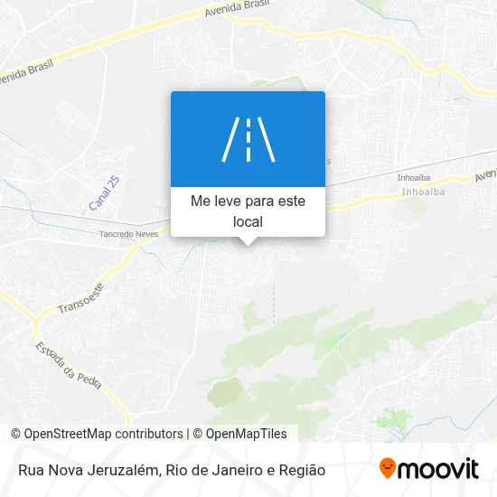 Rua Nova Jeruzalém mapa