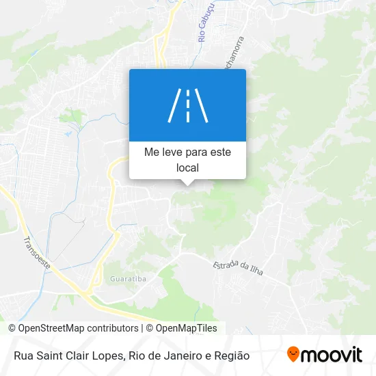 Rua Saint Clair Lopes mapa