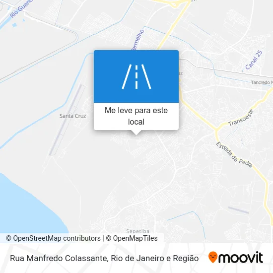 Rua Manfredo Colassante mapa