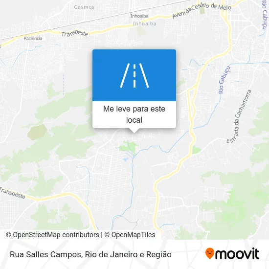 Rua Salles Campos mapa