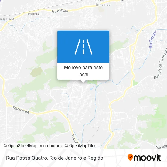Rua Passa Quatro mapa