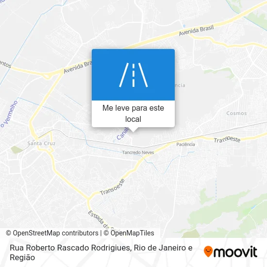 Rua Roberto Rascado Rodrigiues mapa