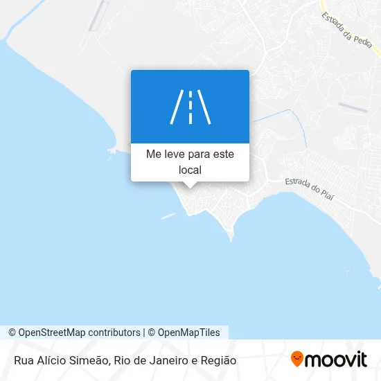 Rua Alício Simeão mapa