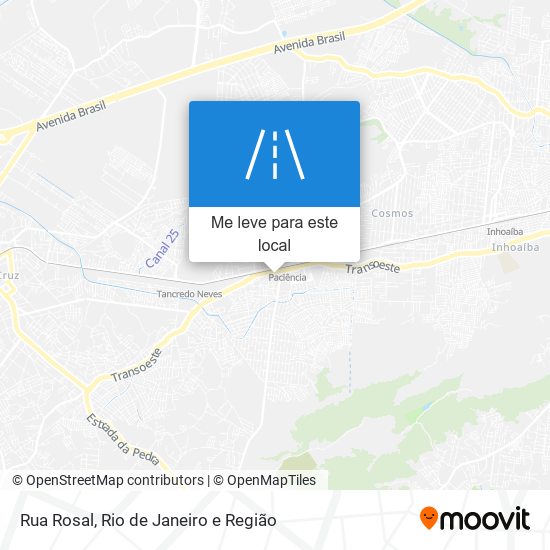 Rua Rosal mapa