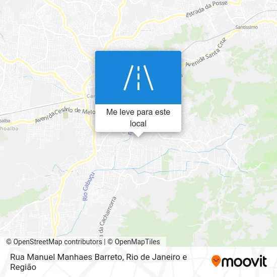 Rua Manuel Manhaes Barreto mapa