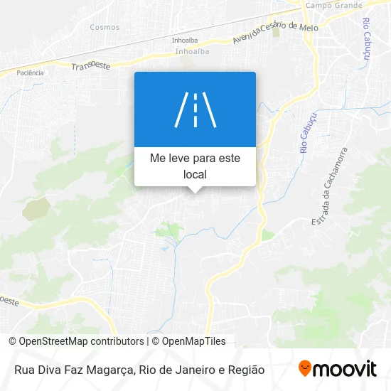 Rua Diva Faz Magarça mapa