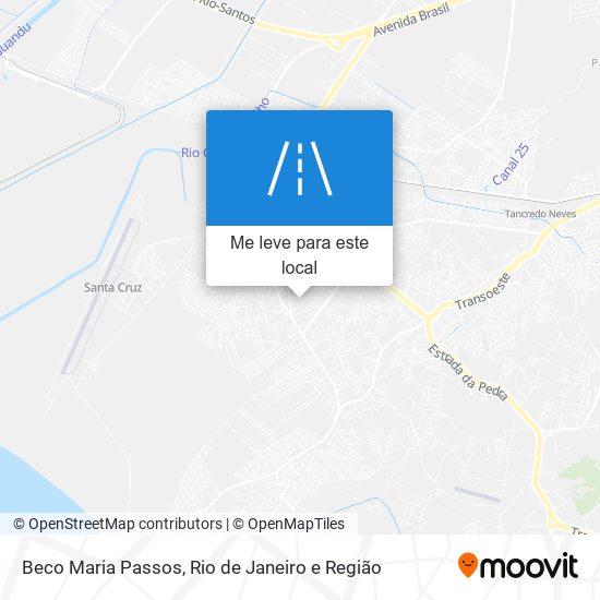 Beco Maria Passos mapa