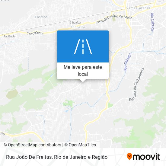 Rua João De Freitas mapa