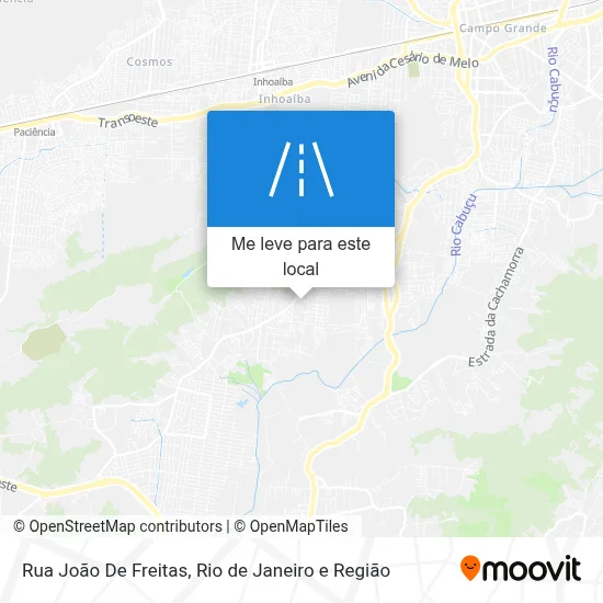 Rua João De Freitas mapa