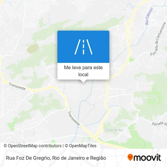 Rua Foz De Gregŕio mapa