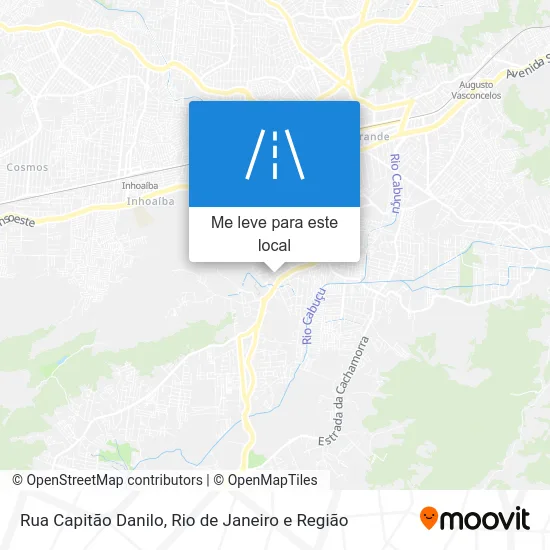 Rua Capitão Danilo mapa