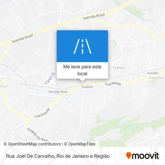 Rua Joel De Carvalho mapa