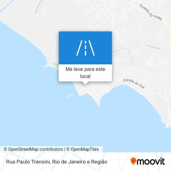 Rua Paulo Transini mapa