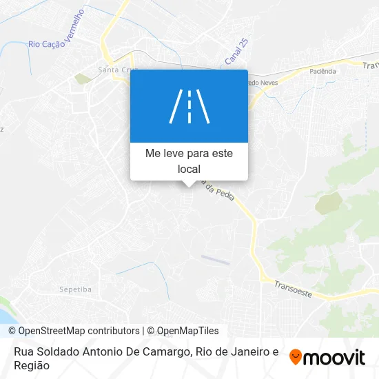Rua Soldado Antonio De Camargo mapa