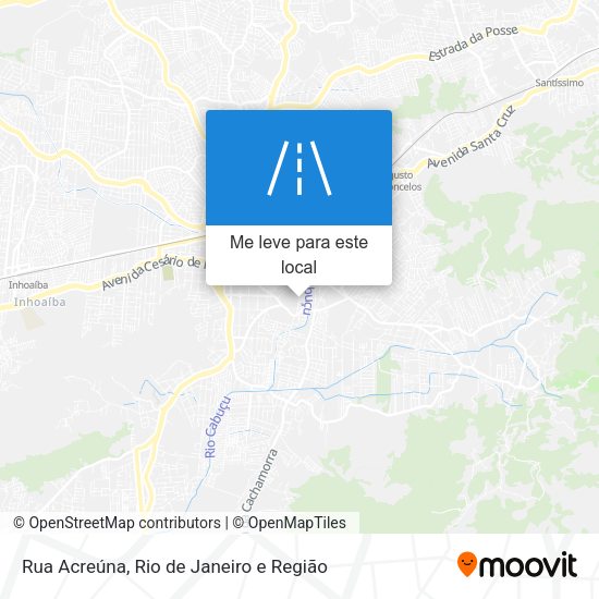 Rua Acreúna mapa