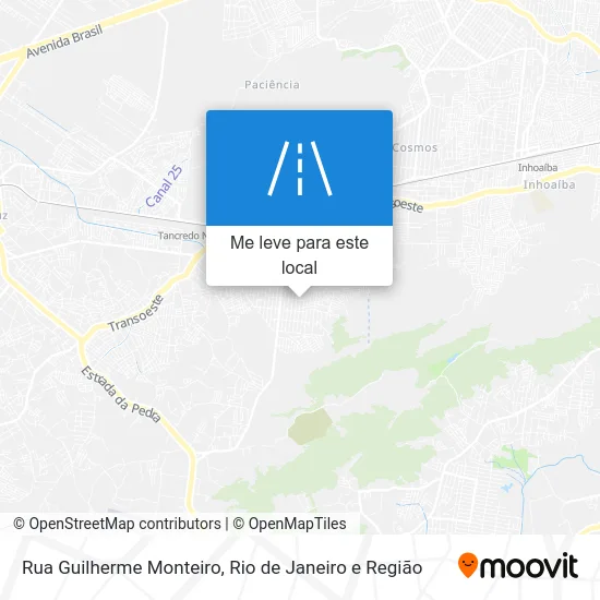 Rua Guilherme Monteiro mapa