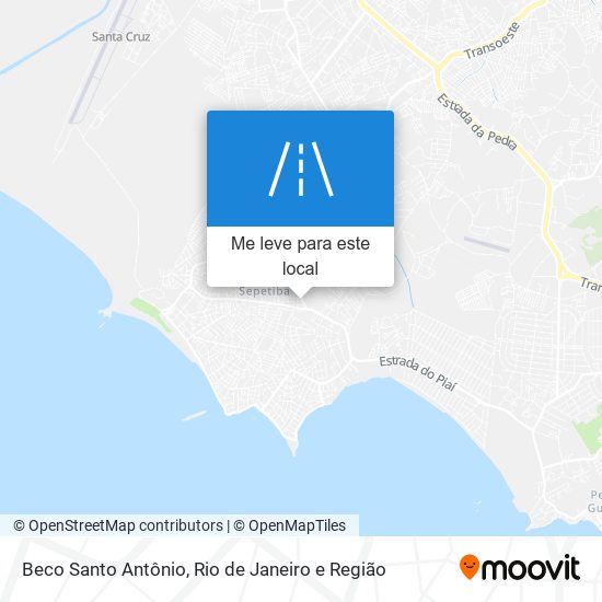 Beco Santo Antônio mapa