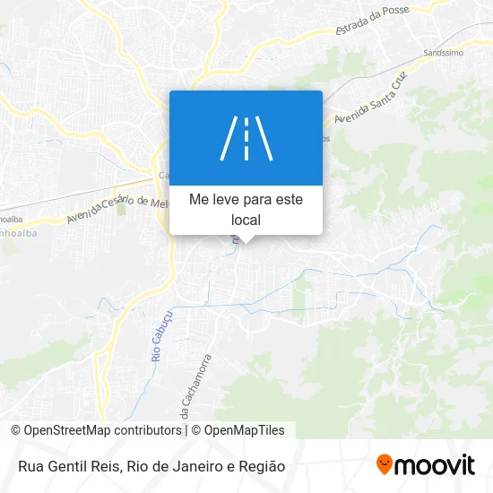 Rua Gentil Reis mapa