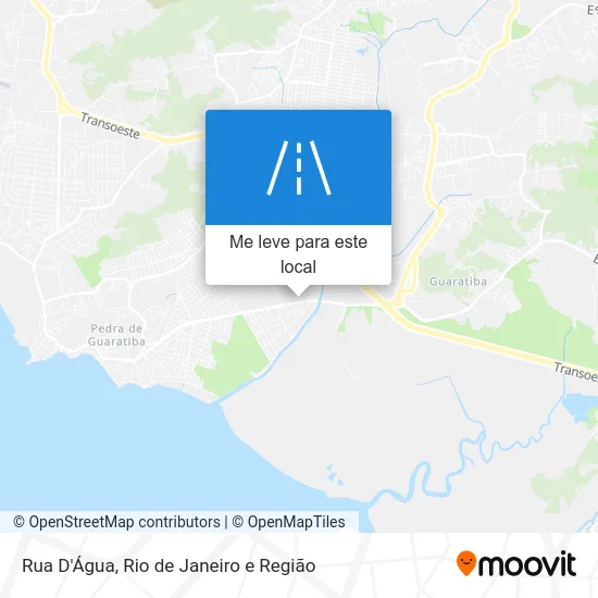 Rua D'Água mapa