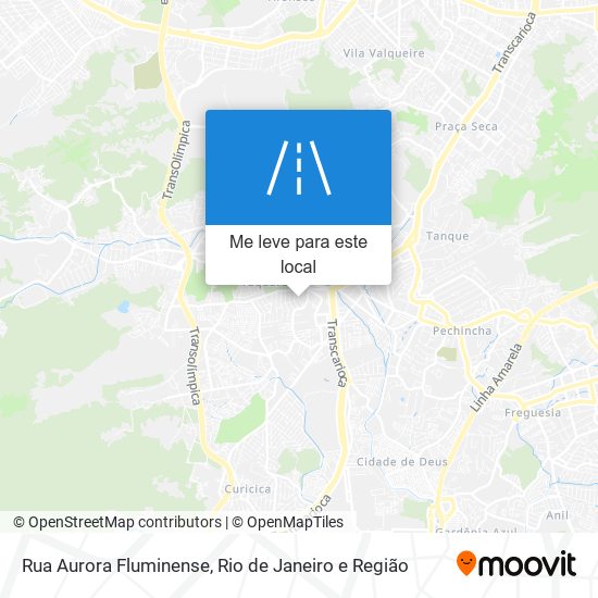 Rua Aurora Fluminense mapa