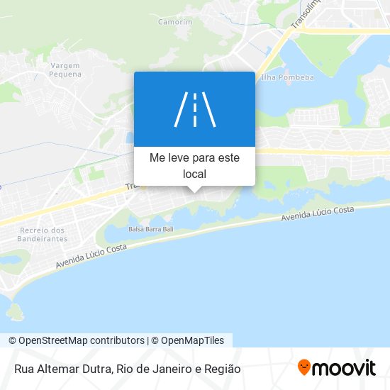 Rua Altemar Dutra mapa