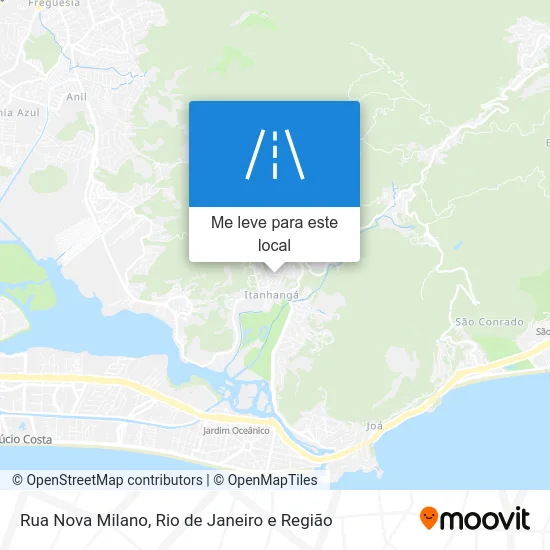 Rua Nova Milano mapa
