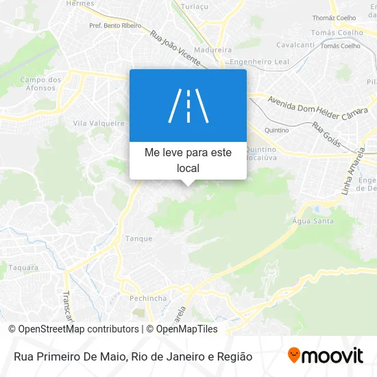 Rua Primeiro De Maio mapa