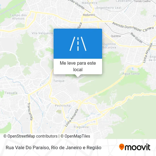 Rua Vale Do Paraíso mapa