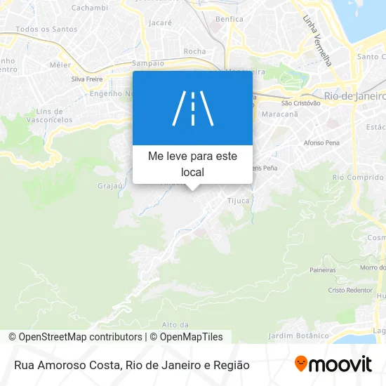 Rua Amoroso Costa mapa