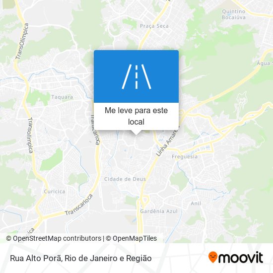 Rua Alto Porã mapa