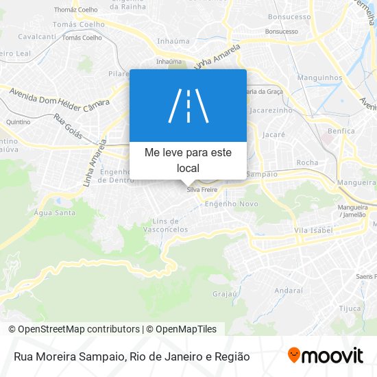 Rua Moreira Sampaio mapa