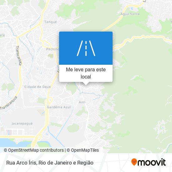 Rua Arco Íris mapa