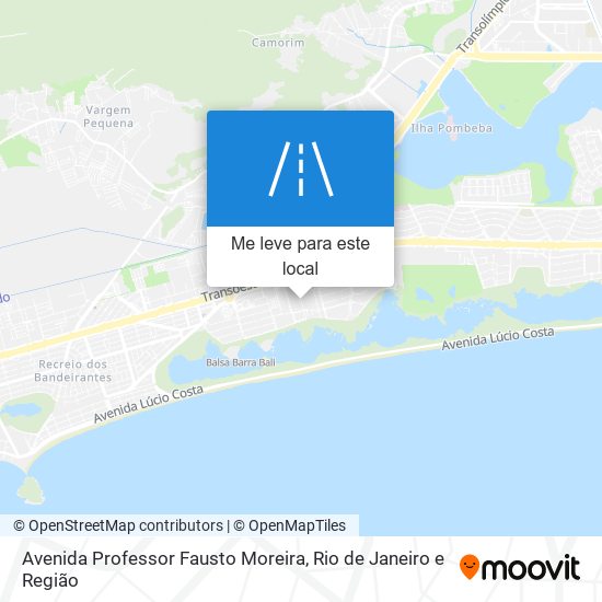 Avenida Professor Fausto Moreira mapa