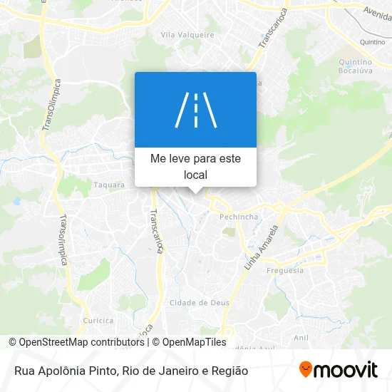 Rua Apolônia Pinto mapa