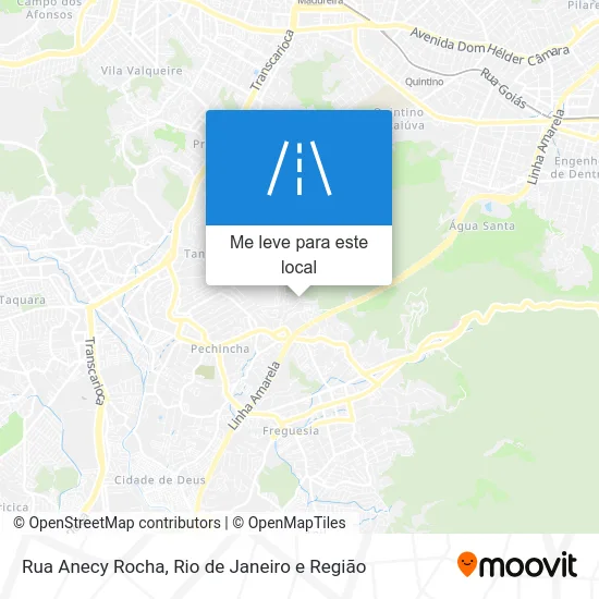 Rua Anecy Rocha mapa