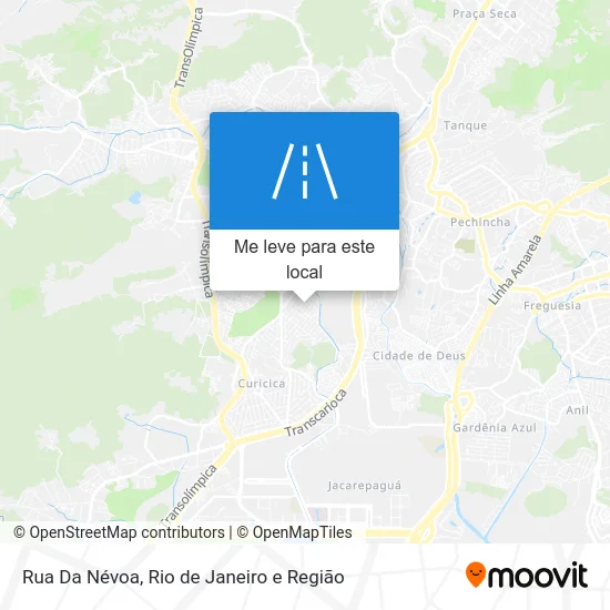 Rua Da Névoa mapa
