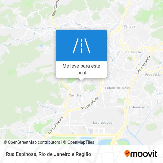Rua Espinosa mapa