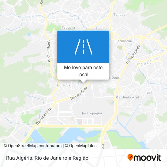 Rua Algéria mapa