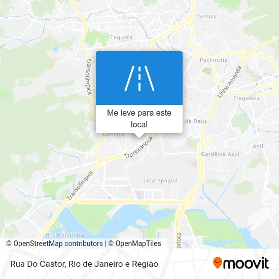 Rua Do Castor mapa